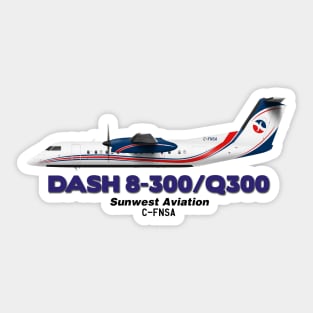 DeHavilland Canada Dash 8-300/Q300 - Sunwest Aviation Sticker